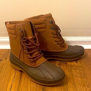 NWOT Goodfellow Men’s Brown Lace-Up Duck Boots Size 8